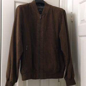 Brown bomber jacket